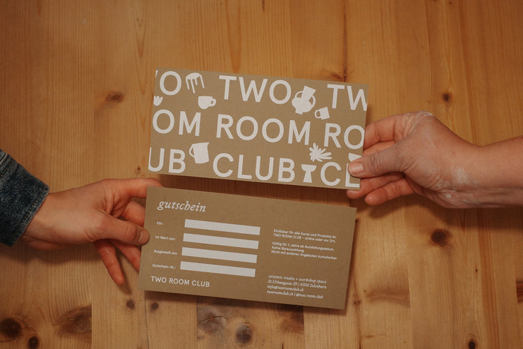 Gutscheine für das Keramikstudio TWO ROOM CLUB